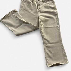 DKNY Cream Straight Leg Jeans – Size 16W